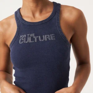 For The Culture Crystal Tank Top - Navy