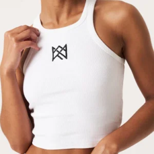 Crown Icon Tank Top - White