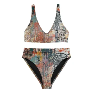 Where Words Fail High-Waisted Bikini